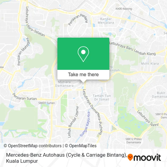 Mercedes-Benz Autohaus (Cycle & Carriage Bintang) map