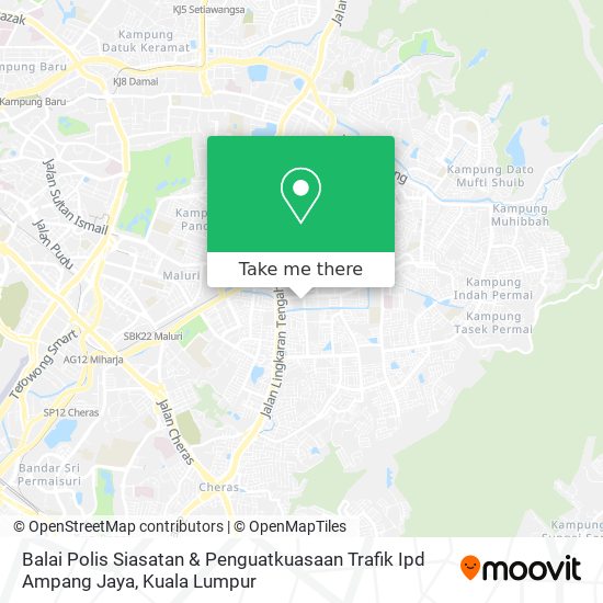 Balai Polis Siasatan & Penguatkuasaan Trafik Ipd Ampang Jaya map