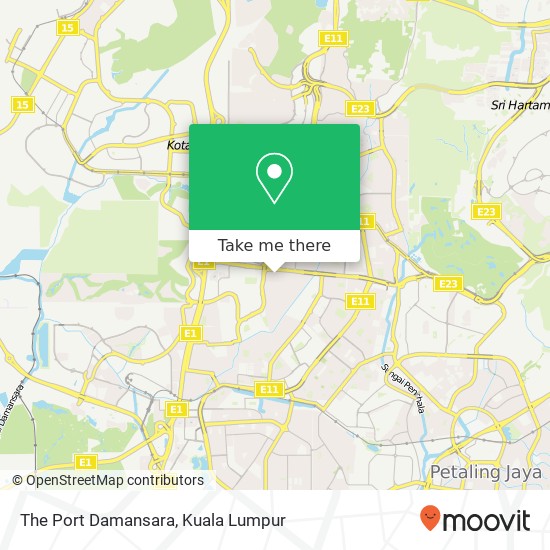 The Port Damansara map