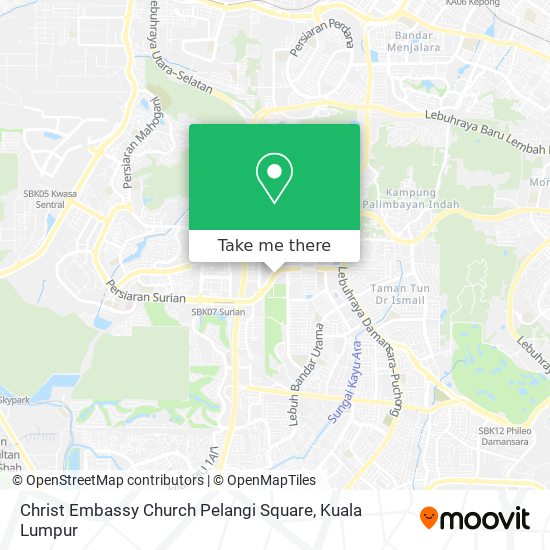 Peta Christ Embassy Church Pelangi Square