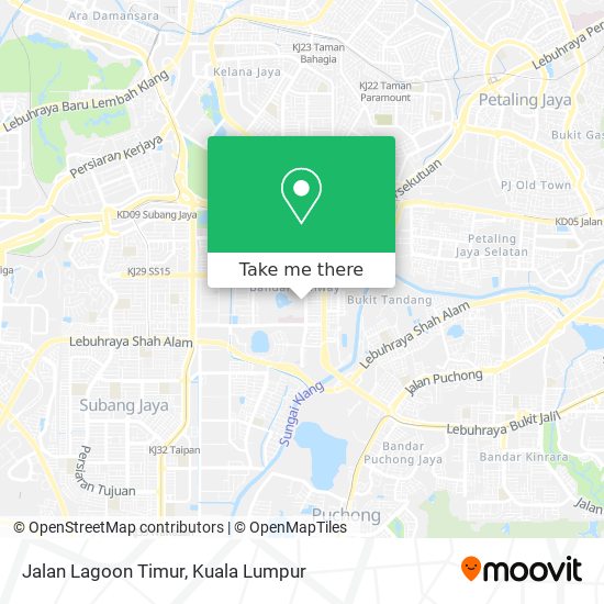 Jalan Lagoon Timur map