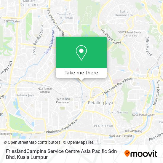 FrieslandCampina Service Centre Asia Pacific Sdn Bhd map