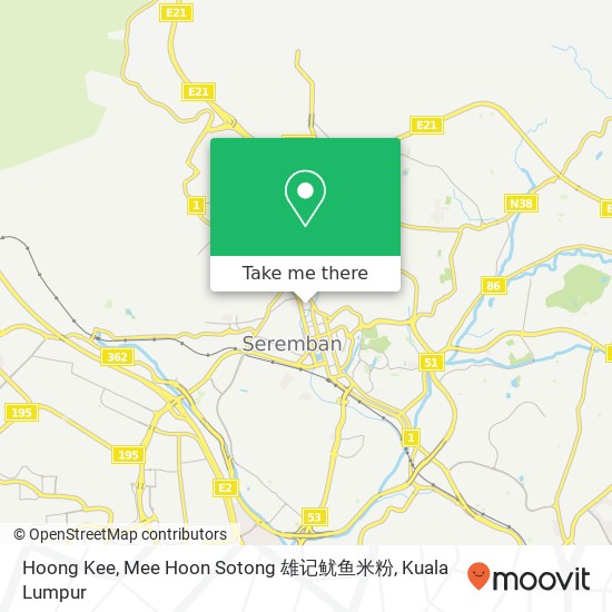 Hoong Kee, Mee Hoon Sotong 雄记鱿鱼米粉 map