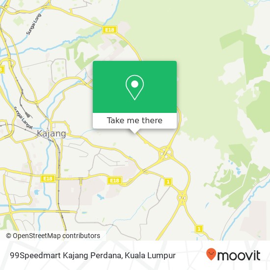 99Speedmart Kajang Perdana map