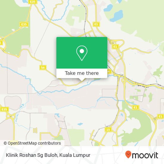 Klinik Roshan Sg Buloh map