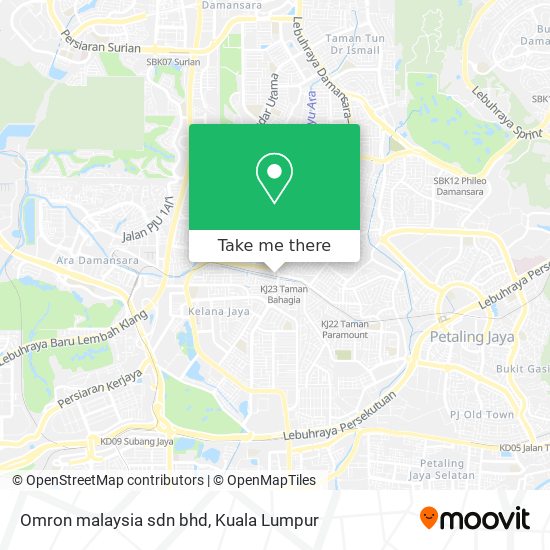 Omron malaysia sdn bhd map