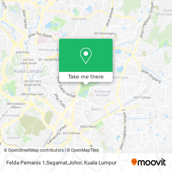 Peta Felda Pemanis 1,Segamat,Johor