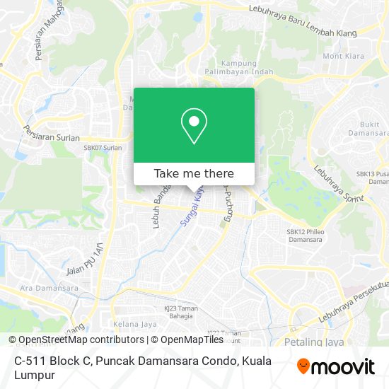 Peta C-511 Block C, Puncak Damansara Condo