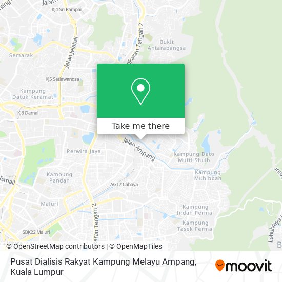 Pusat Dialisis Rakyat Kampung Melayu Ampang map