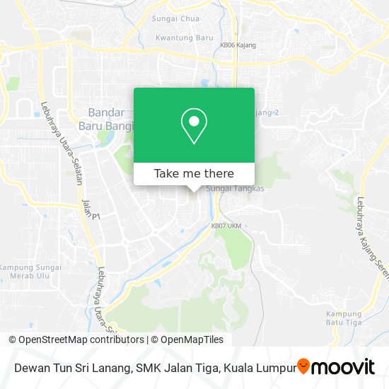 Peta Dewan Tun Sri Lanang, SMK Jalan Tiga