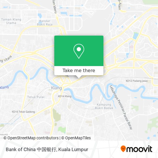 如何坐公交去klang的bank Of China 中国银行 Moovit