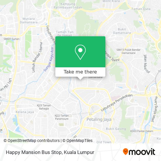 Happy Mansion Bus Stop map