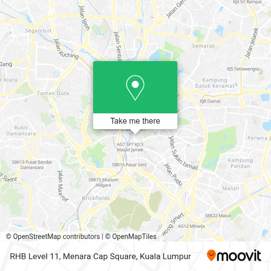 RHB Level 11, Menara Cap Square map