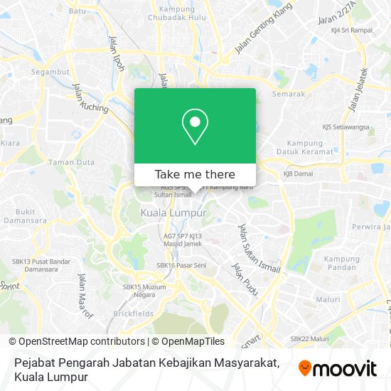 Pejabat Pengarah Jabatan Kebajikan Masyarakat map