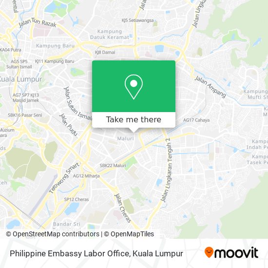 Philippine Embassy Labor Office map