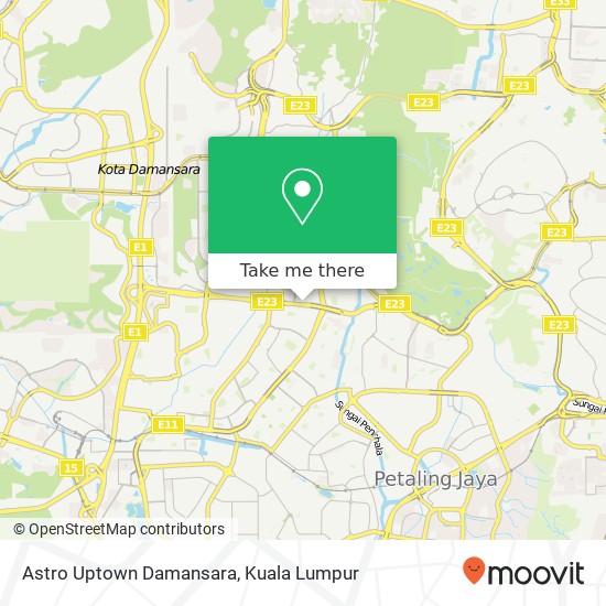 Peta Astro Uptown Damansara