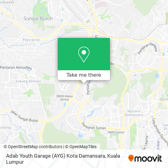 Adab Youth Garage (AYG) Kota Damansara map