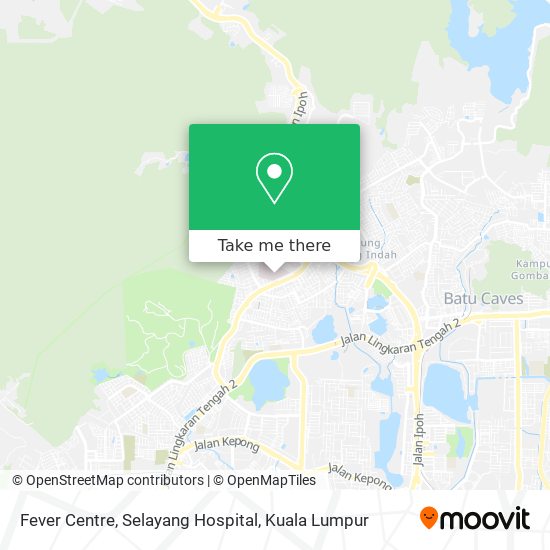 Fever Centre, Selayang Hospital map