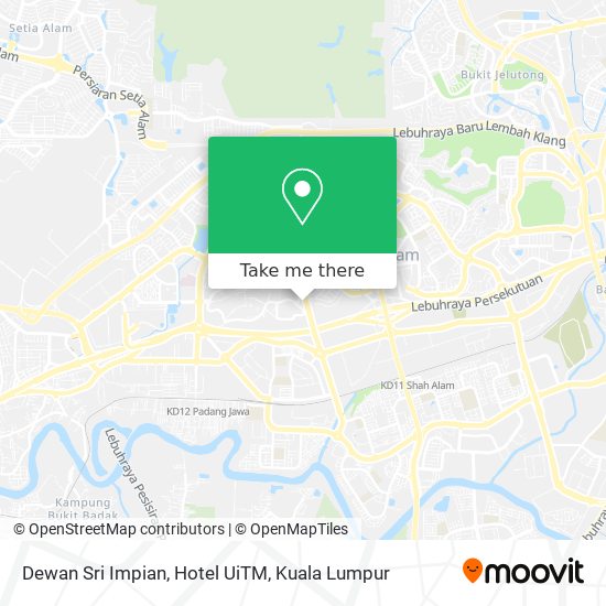 Peta Dewan Sri Impian, Hotel UiTM