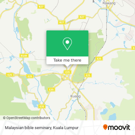 Malaysian bible seminary map