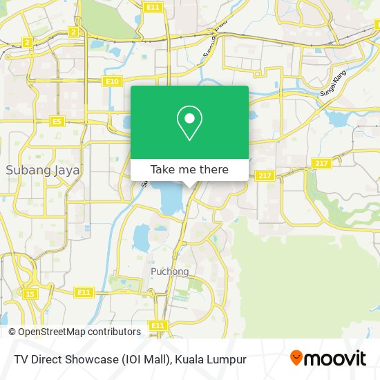 TV Direct Showcase (IOI Mall) map
