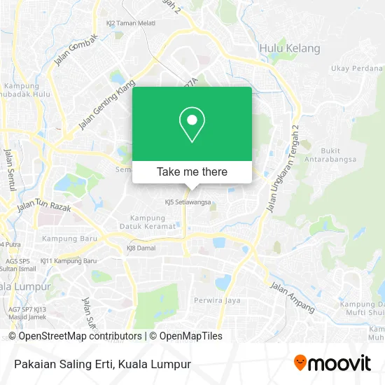 Pakaian Saling Erti map