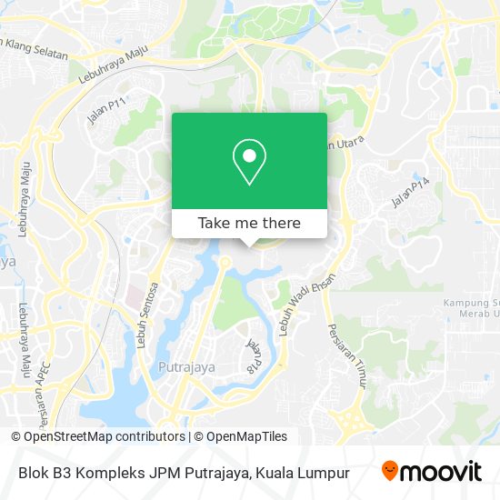 Blok B3 Kompleks JPM Putrajaya map