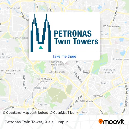 Petronas Twin Tower map