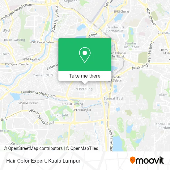 Hair Color Expert map