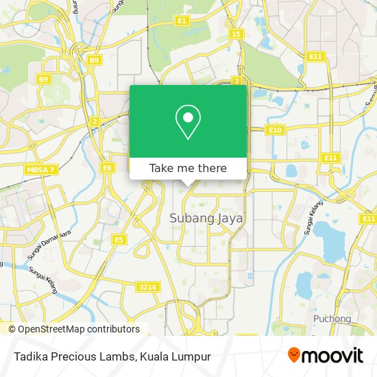 Tadika Precious Lambs map