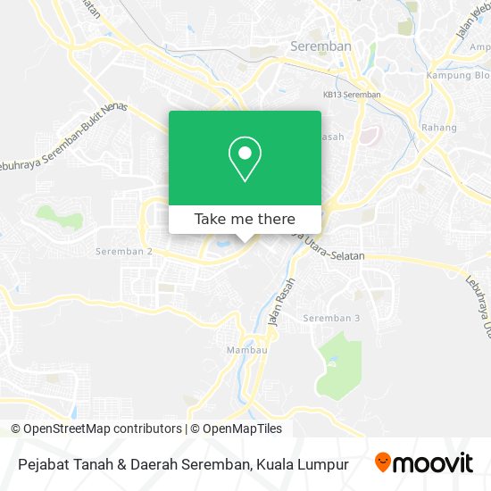 How To Get To Pejabat Tanah Daerah Seremban In Seremban By Bus Or Train