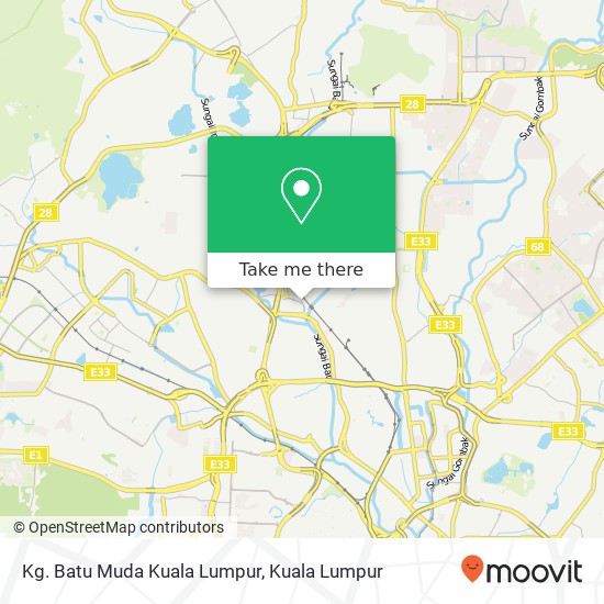 Kg. Batu Muda Kuala Lumpur map