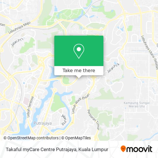 Peta Takaful myCare Centre Putrajaya