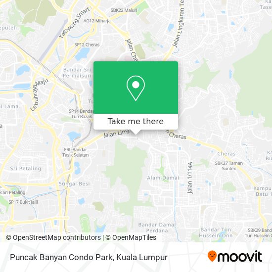 Puncak Banyan Condo Park map