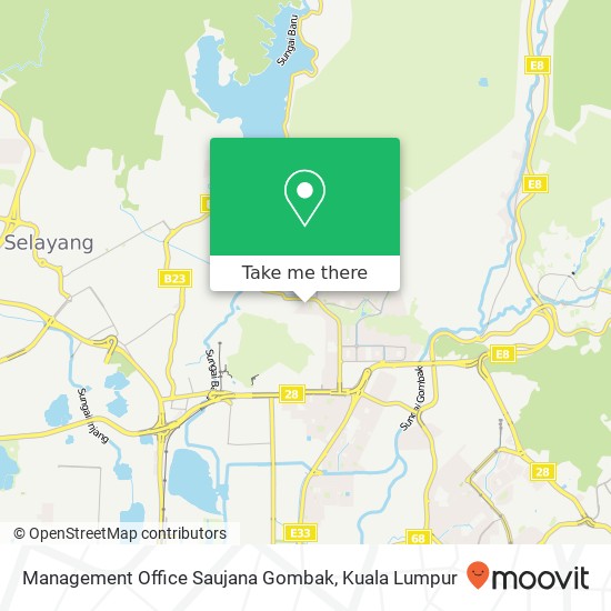 Management Office Saujana Gombak map