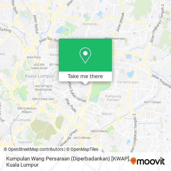 Kumpulan Wang Persaraan (Diperbadankan) [KWAP] map