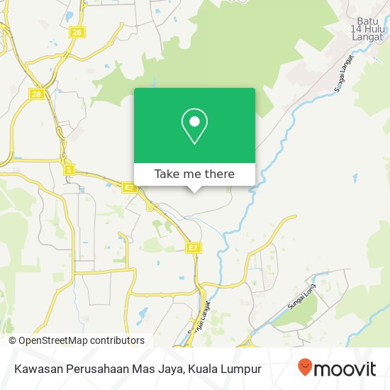Peta Kawasan Perusahaan Mas Jaya