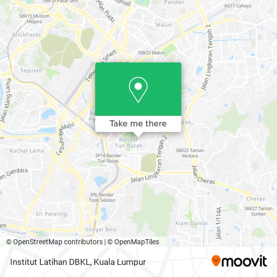 Institut Latihan DBKL map