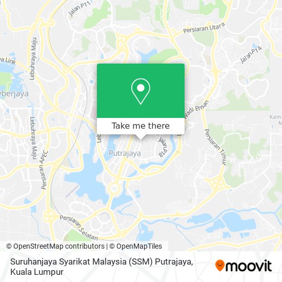 Suruhanjaya Syarikat Malaysia (SSM) Putrajaya map