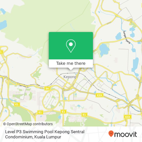 Level P3 Swimming Pool Kepong Sentral Condominium map