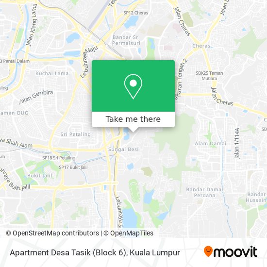 Apartment Desa Tasik (Block 6) map