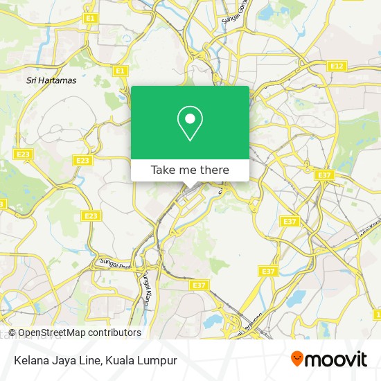 Kelana Jaya Line map