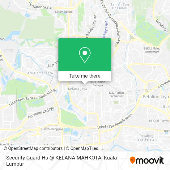 Security Guard Hs @  KELANA MAHKOTA map
