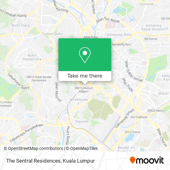 The Sentral Residences map
