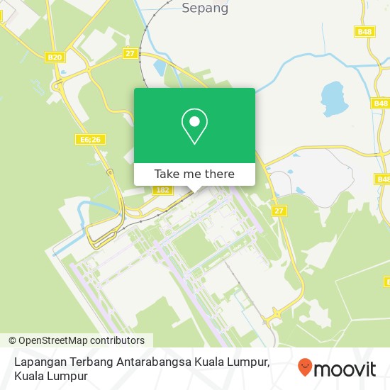 Peta Lapangan Terbang Antarabangsa Kuala Lumpur