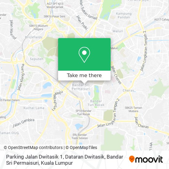 Peta Parking Jalan Dwitasik 1, Dataran Dwitasik, Bandar Sri Permaisuri