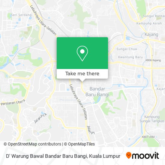 Peta D' Warung Bawal Bandar Baru Bangi