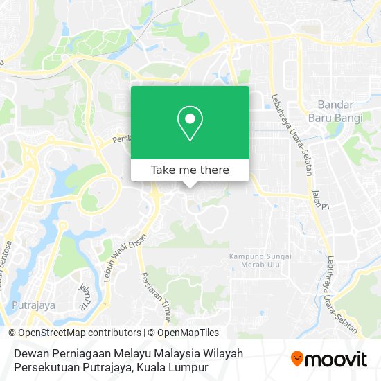 Dewan Perniagaan Melayu Malaysia Wilayah Persekutuan Putrajaya map