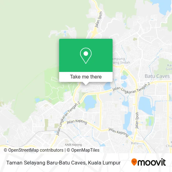 Taman Selayang Baru-Batu Caves map