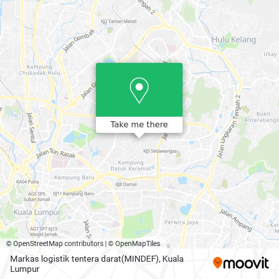 Markas logistik tentera darat(MINDEF) map